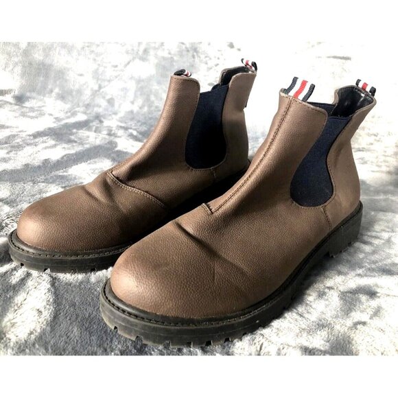 Divided by H&M Other - Brown Chelsea Ankle Boots Mens With Elastic Side Panels & Tricolor Tabs